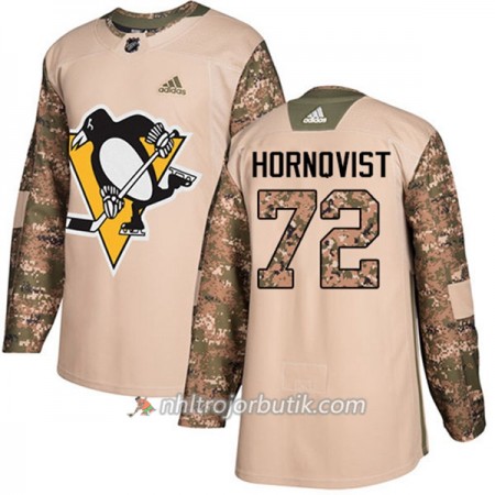 Män Ishockey Pittsburgh Penguins Tröja Patric Hornqvist 72 Adidas 2017-2018 Camo Veterans Day Practice Authentic